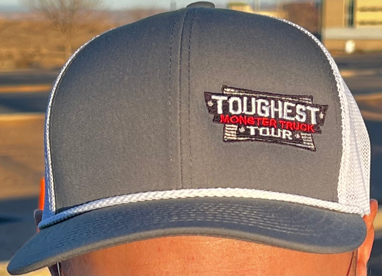 Grey Adjustable Cap with Rope and TMTT Logo
