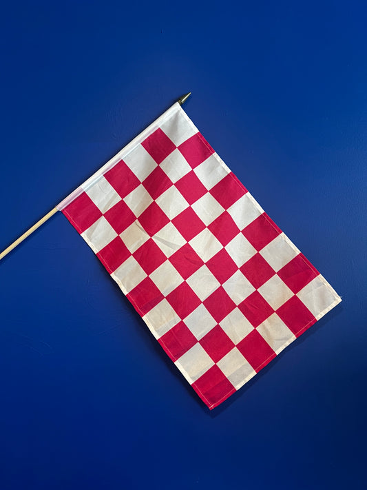 Pink & White Checkered Flag